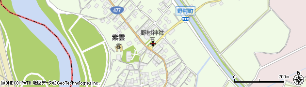 滋賀県近江八幡市野村町1437周辺の地図
