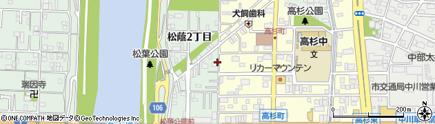愛知県名古屋市中川区下之一色町松蔭２丁目52周辺の地図