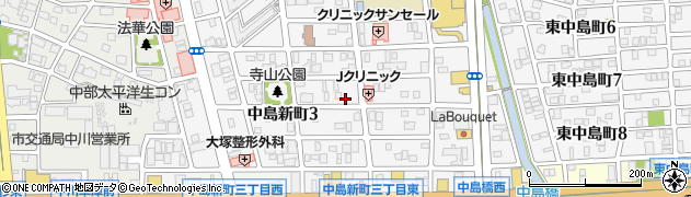 愛知県名古屋市中川区中島新町3丁目周辺の地図