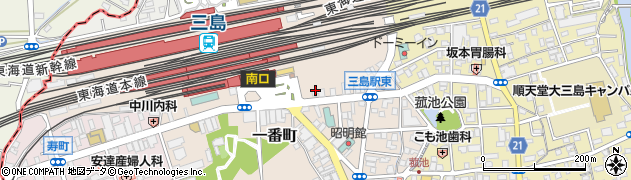 エイブルネットワーク　三島駅前店周辺の地図