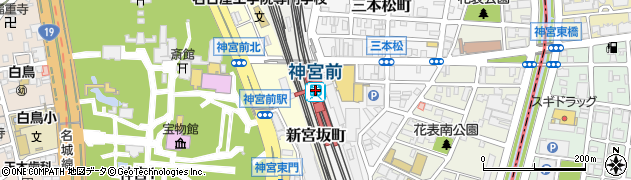 愛知県名古屋市熱田区周辺の地図