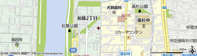 愛知県名古屋市中川区下之一色町松蔭２丁目53周辺の地図