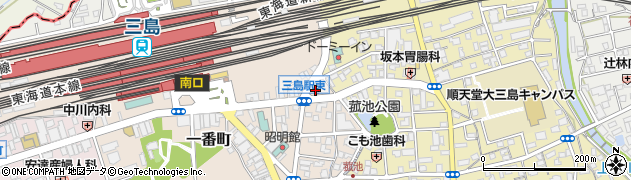 三島駅前郵便局 ＡＴＭ周辺の地図