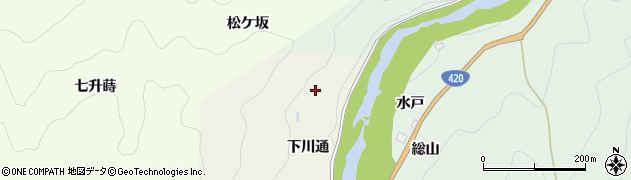 愛知県豊田市東川端町下川通周辺の地図