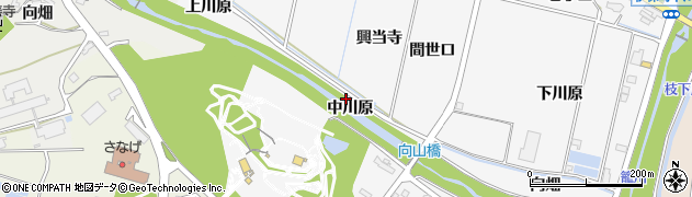 愛知県豊田市伊保町（中川原）周辺の地図