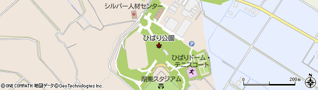 ひばり公園周辺の地図