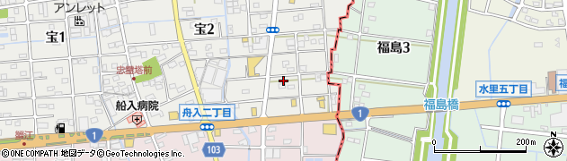愛知県蟹江町（海部郡）蟹江本町（丸之内１２通）周辺の地図