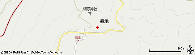 阿南東栄線周辺の地図