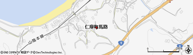 島根県大田市仁摩町馬路周辺の地図