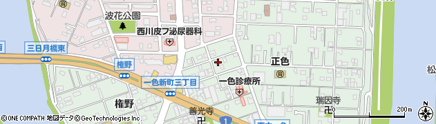 愛知県名古屋市中川区下之一色町波花73周辺の地図
