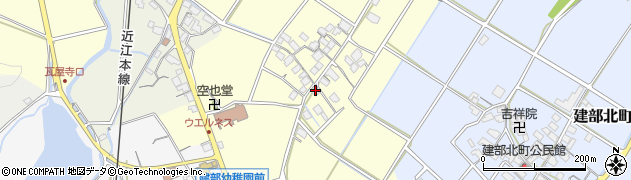 滋賀県東近江市建部上中町102周辺の地図