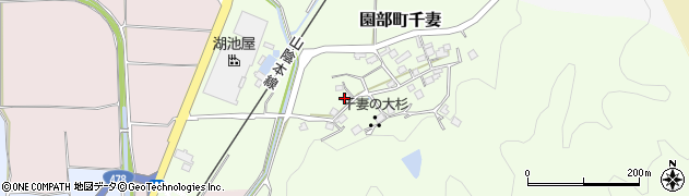 京都府南丹市園部町千妻（宮ノ下）周辺の地図