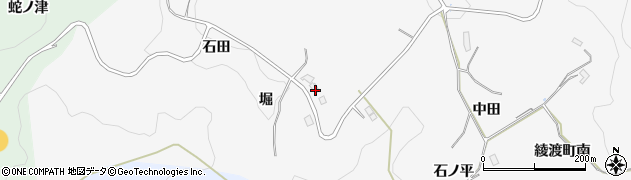 愛知県豊田市綾渡町（堀）周辺の地図