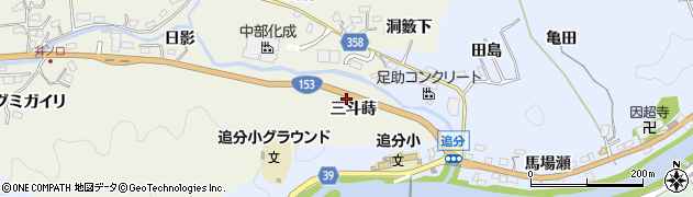 愛知県豊田市井ノ口町（三斗蒔）周辺の地図