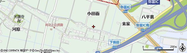 愛知県弥富市荷之上町周辺の地図