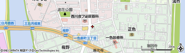 愛知県名古屋市中川区下之一色町波花34周辺の地図
