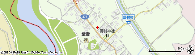 滋賀県近江八幡市野村町1446周辺の地図