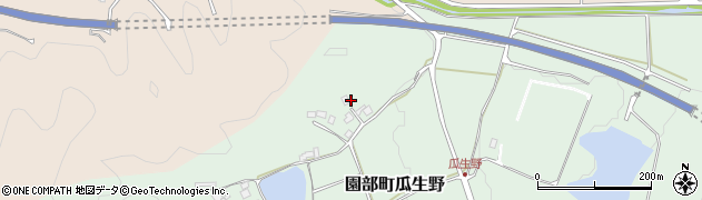 京都府南丹市園部町瓜生野（和田）周辺の地図