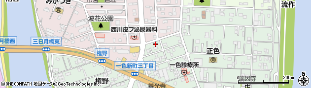 愛知県名古屋市中川区下之一色町波花23周辺の地図