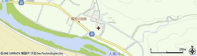 京都府南丹市園部町越方（橋ノ本）周辺の地図