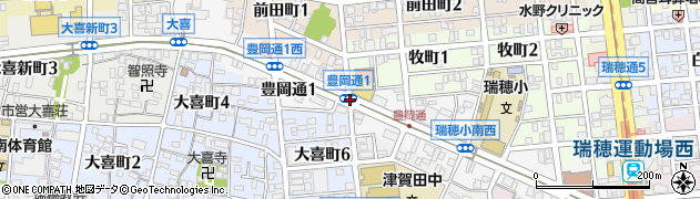 豊岡通１周辺の地図