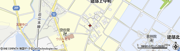 滋賀県東近江市建部上中町163周辺の地図