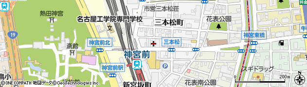 中京眼科周辺の地図
