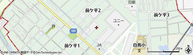 愛知県弥富市前ケ平周辺の地図