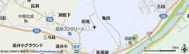 愛知県豊田市近岡町周辺の地図
