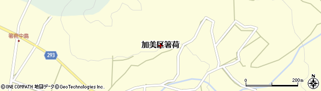 兵庫県多可町（多可郡）加美区箸荷周辺の地図