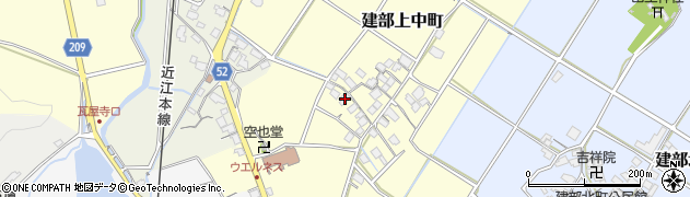 滋賀県東近江市建部上中町226周辺の地図