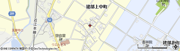 滋賀県東近江市建部上中町203周辺の地図