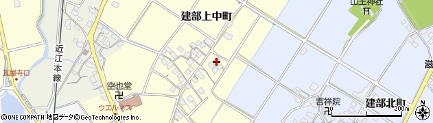 滋賀県東近江市建部上中町71周辺の地図