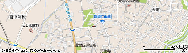 愛知県豊田市四郷町天道80周辺の地図