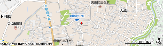 愛知県豊田市四郷町天道25周辺の地図