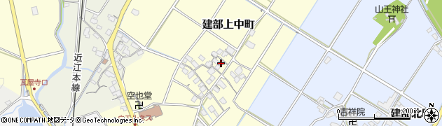 滋賀県東近江市建部上中町206周辺の地図