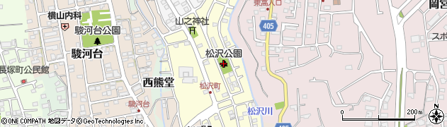松沢公園周辺の地図