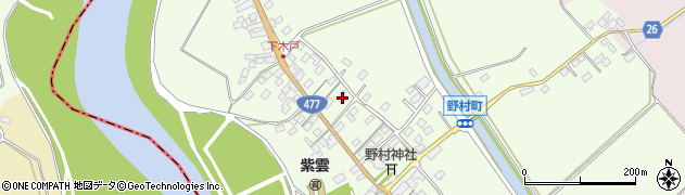滋賀県近江八幡市野村町1452周辺の地図
