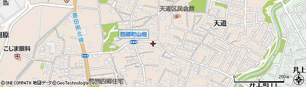 愛知県豊田市四郷町天道8周辺の地図