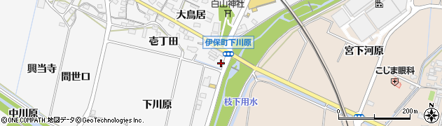 愛知県豊田市伊保町下川原33周辺の地図