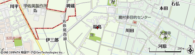 愛知県弥富市五之三町福島周辺の地図
