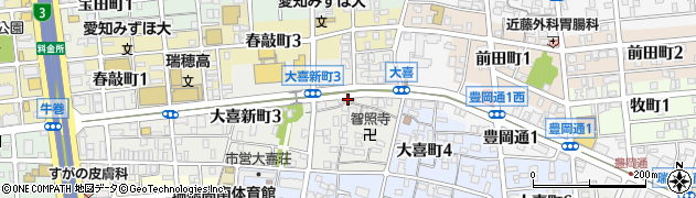 ジェルメ大喜新町周辺の地図