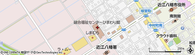 近江八幡市役所福祉保険部　長寿福祉課周辺の地図