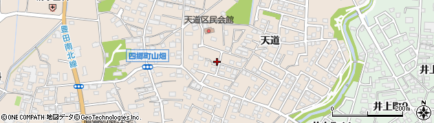 愛知県豊田市四郷町天道45周辺の地図