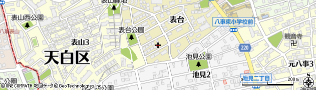 愛知県名古屋市天白区表台62周辺の地図