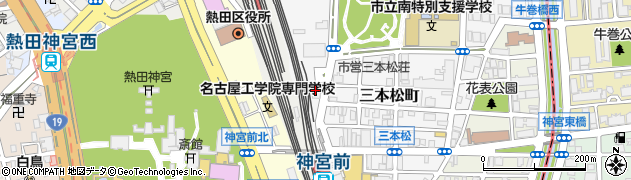 名古屋市役所　緑政土木局神宮前自転車駐車場管理事務所周辺の地図