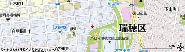 愛知県名古屋市瑞穂区萩山町周辺の地図