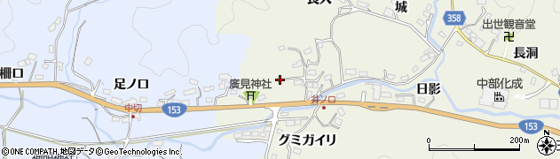 愛知県豊田市井ノ口町広見18周辺の地図