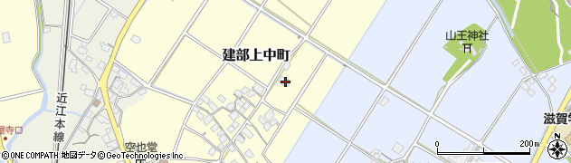 滋賀県東近江市建部上中町64周辺の地図