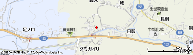 愛知県豊田市井ノ口町広見38周辺の地図
